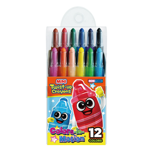 12 MINI Colors-in-Motion crayons