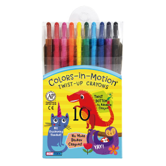 10 Colors-in-Motion crayons