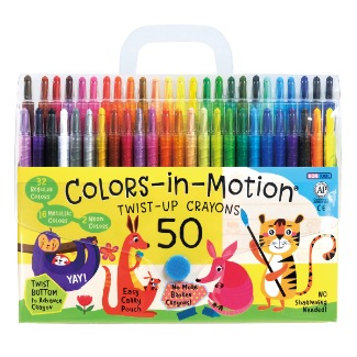 50 Colors-in-Motion crayons